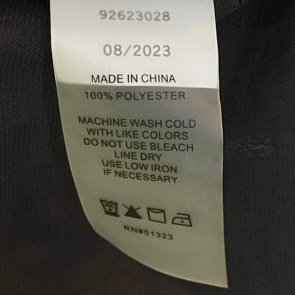 NWT Vince Camuto Silky Long Puff Sleeve Blouse in Black Sz. 3X - Picture 3 of 4